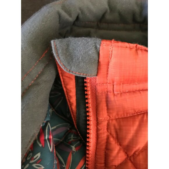 Golite Women's Puffer Down Vest Diamond Quilted Pattern Orange XS - Picture 6 of 12